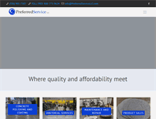 Tablet Screenshot of preferredservicellc.com